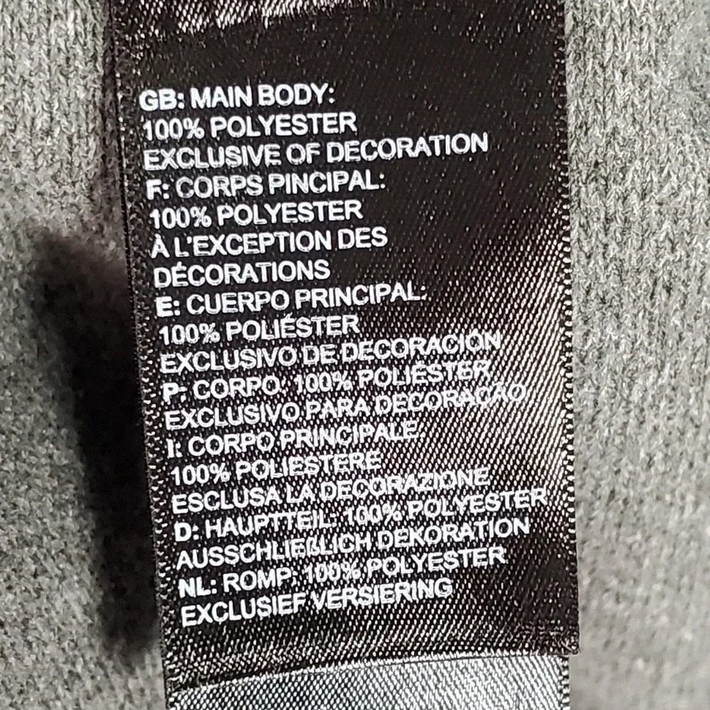 The North Face 1/4 Zip‎ Pullover Gray Ford Lincoln Service Solutions Mens Large